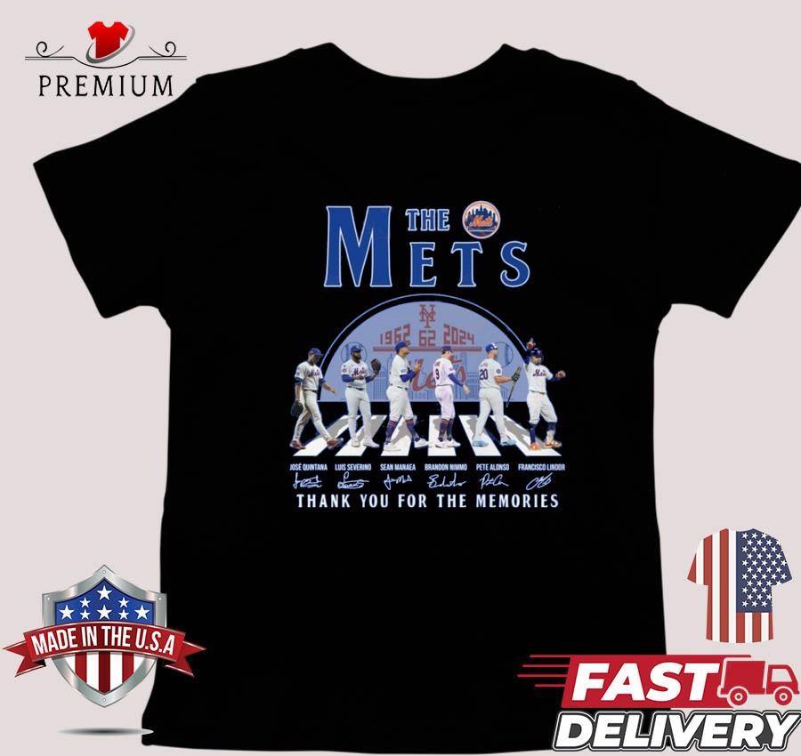 MLB New York Mets 62nd 1962-2024 Thank You For The Memories Walking Signatures Sweater