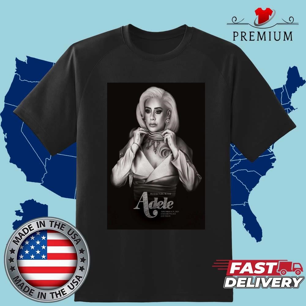 Official Adele Nov 8-9 2024 The Colosseum At Caesars Palace in Las Vegas NV Show T-shirt