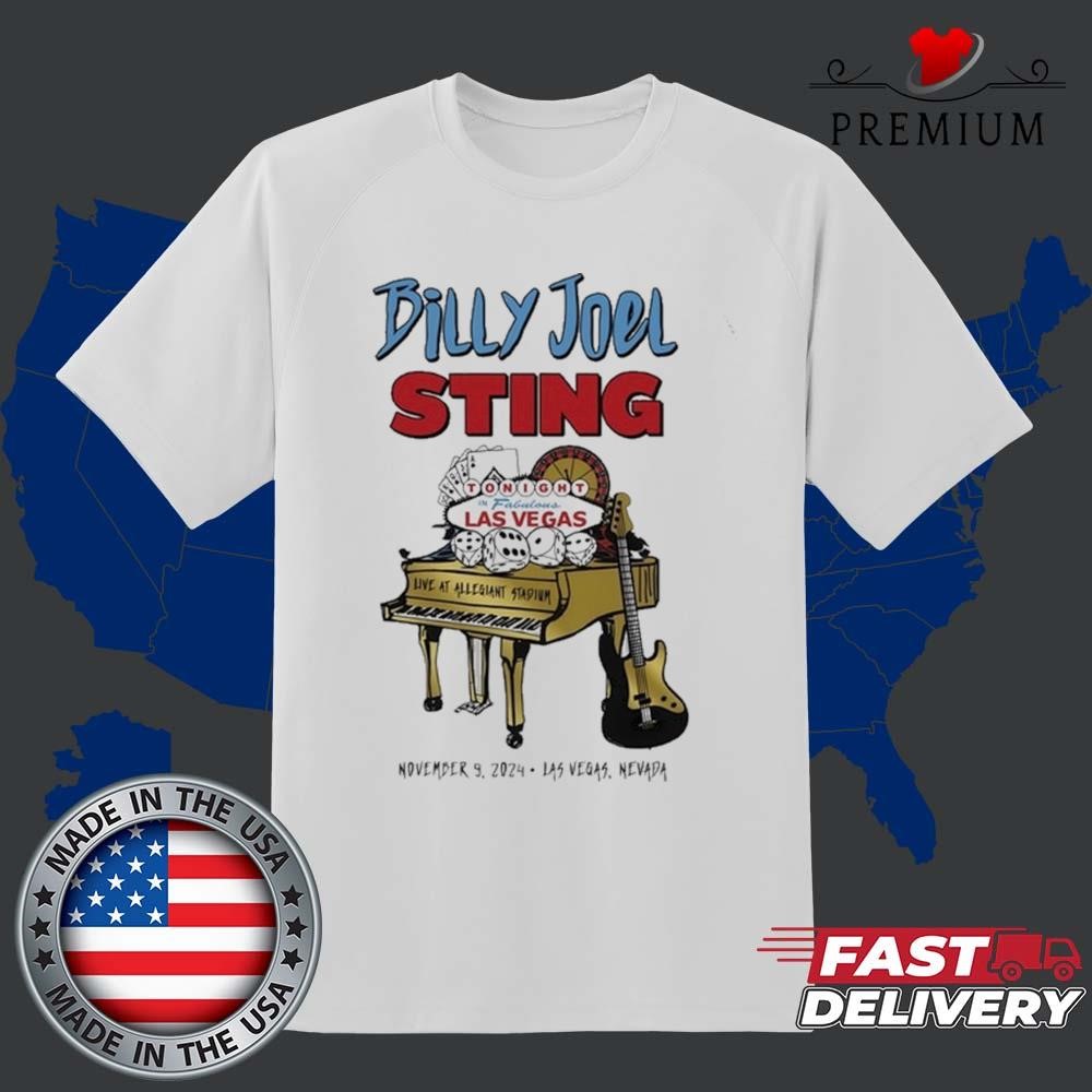 Official Billy Joel Sting November 9 2024 Las Vegas Event T-shirt