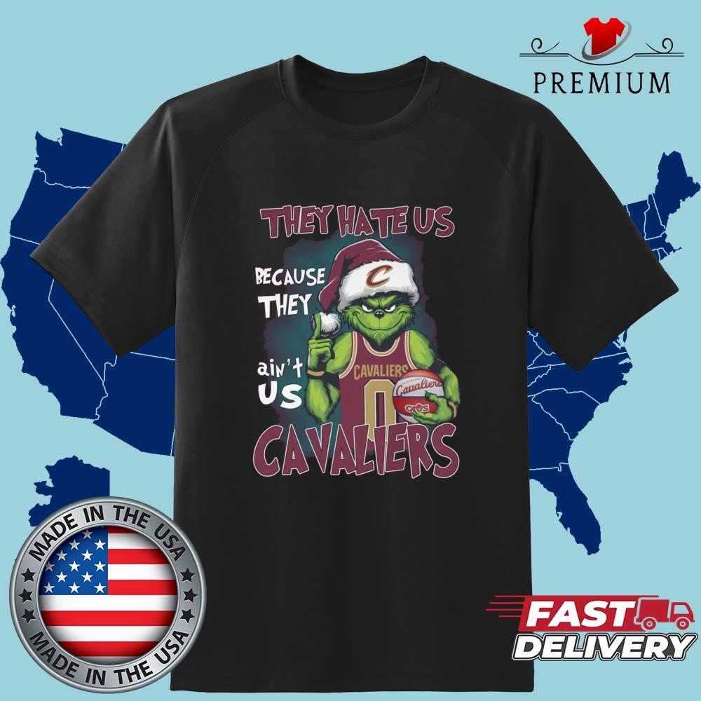 Official The Grinch x Cavaliers They Hate Us Merry Christmas 2024 T-shirt