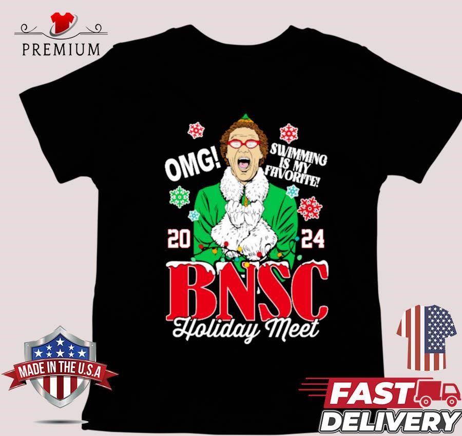 Omg Swimming Is My Favorite BNSC Holiday Meet 2024 Sweater