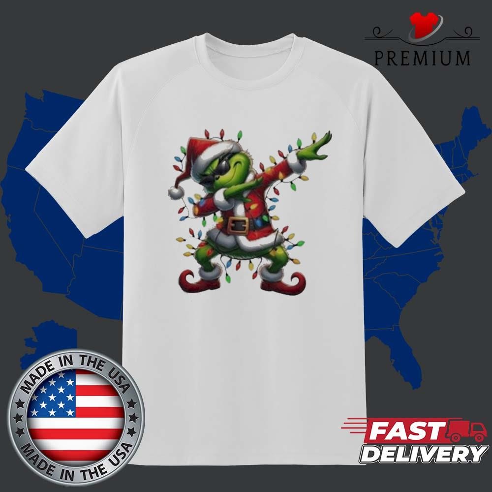 Santa Grinch Dabbing Merry Christmas 2024 Sweater